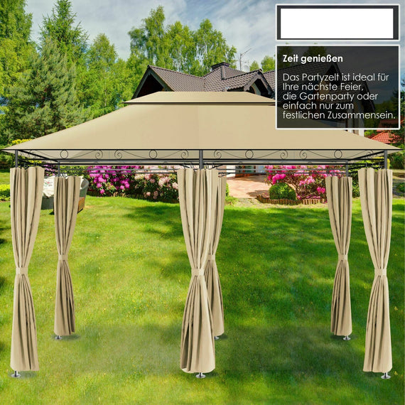 paviljoen tent Luxe Partytent 3x4 Paviljoen in 5 kleuren party tuin tent NIEUW – LOODS2010