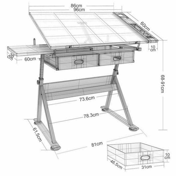 A3 Tekentafel Multifunctionele Metrische Tekentafel Met Parallelle Liniaal Hoekmeetsysteem Voor Architecten Ingenieurs A3 Tekentafel Multifunctionele Metrische Tekentafel Met Parallelle Liniaal Hoekmeetsysteem Voor Architecten Ingenieurs